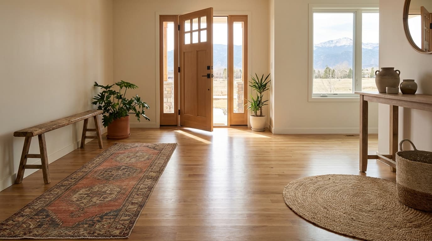 Floor after acrylic and wax removal